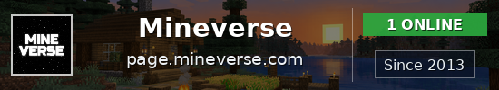 Mineverse Minecraft server banner