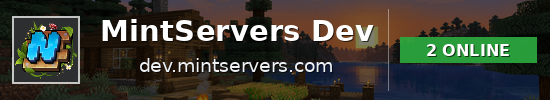 MintServers Dev Minecraft server banner