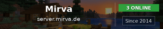 Mirva Minecraft server banner