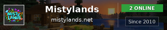 Mistylands Minecraft server banner