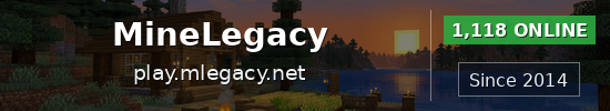 MineLegacy Minecraft server banner