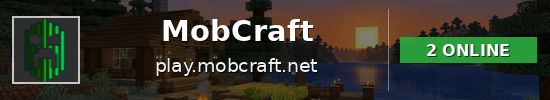 MobCraft Minecraft server banner