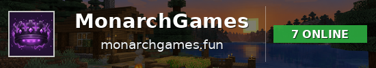 MonarchGames Minecraft server banner