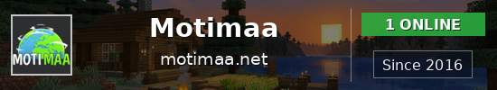Motimaa Minecraft server banner