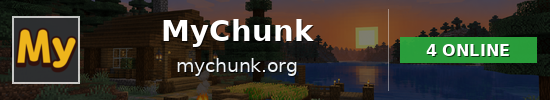 MyChunk Minecraft server banner
