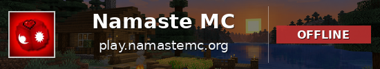 Namaste MC Minecraft server banner