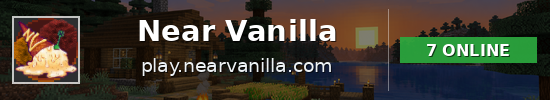 Near Vanilla Minecraft server banner