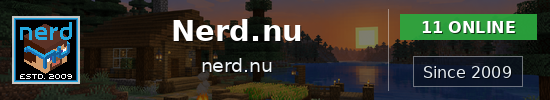 Nerd.nu Minecraft server banner