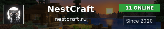 NestCraft Minecraft server banner