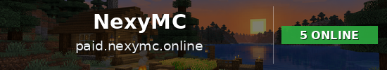 NexyMC Minecraft server banner