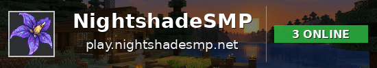 NightshadeSMP Minecraft server banner