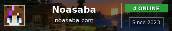 Noasaba Minecraft server banner