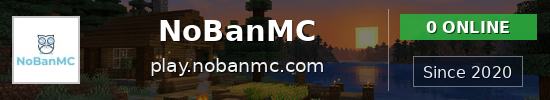 NoBanMC Minecraft server banner