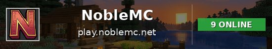 NobleMC Minecraft server banner