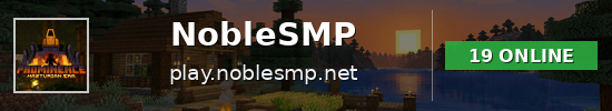 NobleSMP Minecraft server banner