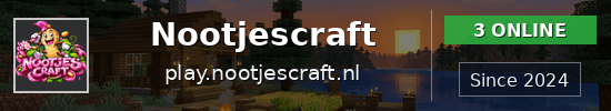 Nootjescraft Minecraft server banner