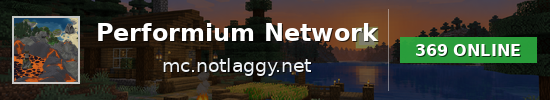 Performium Network Minecraft server banner