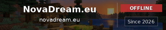 NovaDream.eu Minecraft server banner