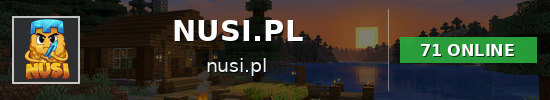 NUSI.PL Minecraft server banner