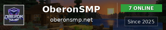 OberonSMP Minecraft server banner