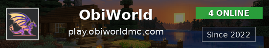ObiWorld Minecraft server banner