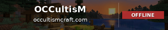 OCCultisM Minecraft server banner