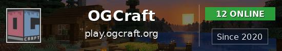 OGCraft Minecraft Server IP: play.ogcraft.org | Players & Ping