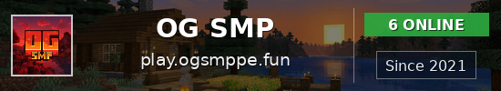 OG SMP Minecraft server banner