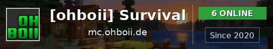 [ohboii] Survival Minecraft server banner