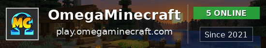 OmegaMinecraft Minecraft server banner