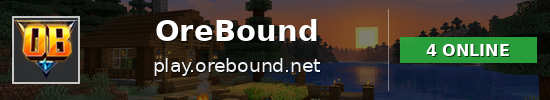 OreBound Minecraft server banner