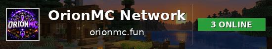 OrionMC Network Minecraft server banner