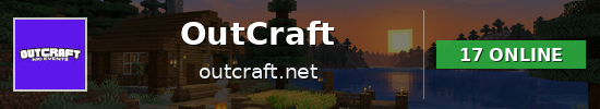 OutCraft Minecraft server banner