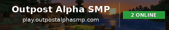 Outpost Alpha SMP Minecraft server banner