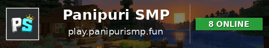 Panipuri SMP Minecraft server banner