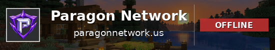 Paragon Network Minecraft server banner
