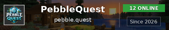 PebbleQuest Minecraft server banner