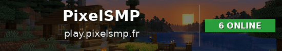 PixelSMP Minecraft server banner