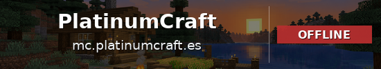 PlatinumCraft Minecraft server banner