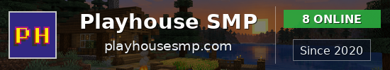 Playhouse SMP Minecraft server banner