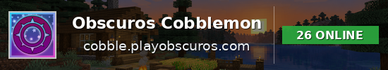 Obscuros Cobblemon Minecraft server banner
