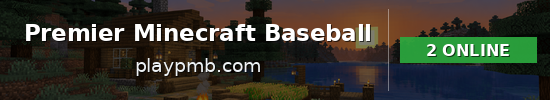 Premier Minecraft Baseball Minecraft server banner