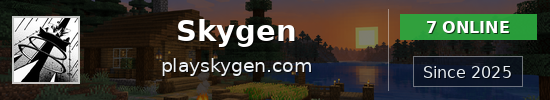 Skygen Minecraft server banner