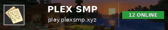 PLEX SMP Minecraft server banner
