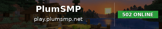 PlumSMP Minecraft server banner