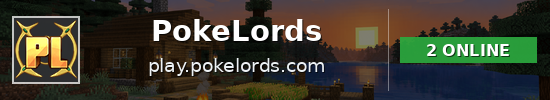 PokeLords Minecraft server banner