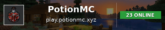 PotionMC Minecraft server banner