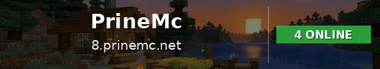 PrineMc Minecraft server banner