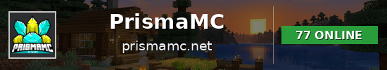 PrismaMC Minecraft server banner