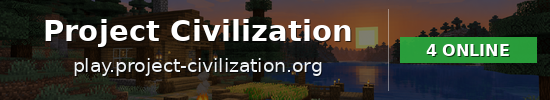Project Civilization Minecraft server banner